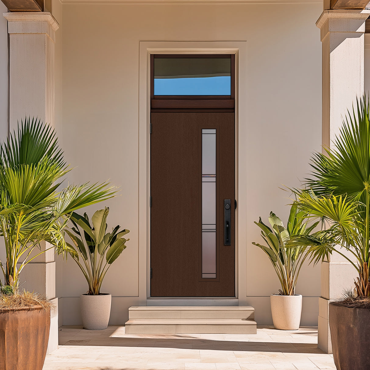 Western Reflections Impact Resistant Edgewood Door Glass - 10" x 82" Frame Kit