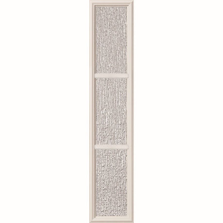 ODL Perspectives Low-E Door Glass - 3 Light - Rain - Simulated Divided Light - 10" x 50" Frame Kit