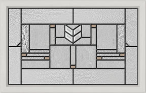 Western Reflections Leighton Door Glass - 24" x 17.25" Craftsman Frame Kit