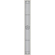 ODL Micro-Granite Elegant Star Door Glass - 10" x 82" Frame Kit