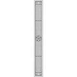 ODL Micro-Granite Elegant Star Door Glass - 10" x 82" Frame Kit