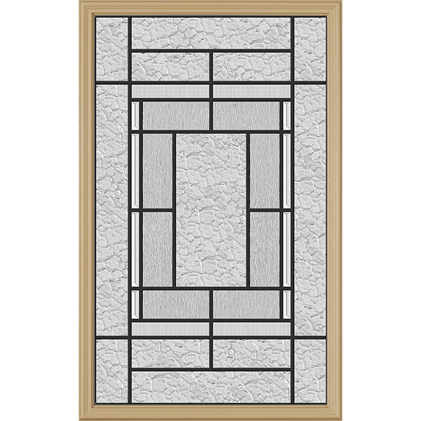 Western Reflections Pembrook Door Glass - 24" x 38" Frame Kit