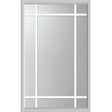 ODL Clear Door Glass - 9 Light - 5/8 Prairie Internal Grille - 24" x 38" ZEEL Flat Frame Kit