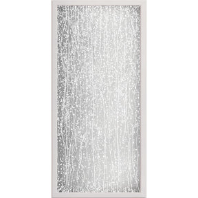 ODL Impact Resistant Mistify White Low-E Door Glass - 24" x 50" Frame Kit