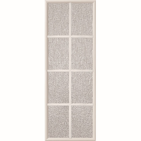 ODL Perspectives Low-E Door Glass - 8 Light - Rain - Simulated Divided Light - 24" x 66" Frame Kit