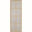 ODL Perspectives Low-E Door Glass - 8 Light - Rain - Simulated Divided Light - 24" x 66" Frame Kit