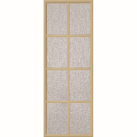 ODL Perspectives Low-E Door Glass - 8 Light - Rain - Simulated Divided Light - 24" x 66" Frame Kit