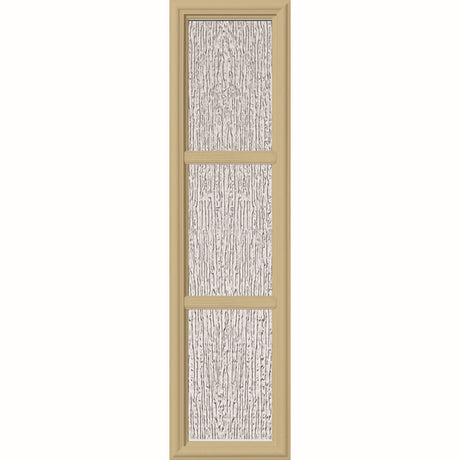 ODL Perspectives Low-E Door Glass - 3 Light - Rain - Simulated Divided Light - 10" x 38" Frame Kit