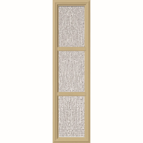 ODL Perspectives Low-E Door Glass - 3 Light - Rain - Simulated Divided Light - 10" x 38" Frame Kit