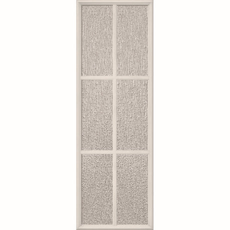 ODL Perspectives Low-E Door Glass - 6 Light - Rain - Simulated Divided Light - 22" x 66" Frame Kit