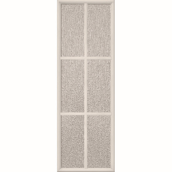 ODL Perspectives Low-E Door Glass - 6 Light - Rain - Simulated Divided Light - 22" x 66" Frame Kit