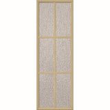 ODL Perspectives Low-E Door Glass - 6 Light - Rain - Simulated Divided Light - 22" x 66" Frame Kit