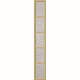 ODL Perspectives Low-E Door Glass - 5 Light - Rain - Simulated Divided Light - 10" x 66" Frame Kit