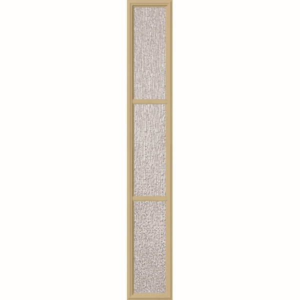 ODL Perspectives Low-E Door Glass - 3 Light - Rain - Simulated Divided Light - 10" x 66" Frame Kit