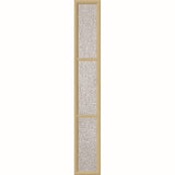 ODL Perspectives Low-E Door Glass - 3 Light - Rain - Simulated Divided Light - 10" x 66" Frame Kit