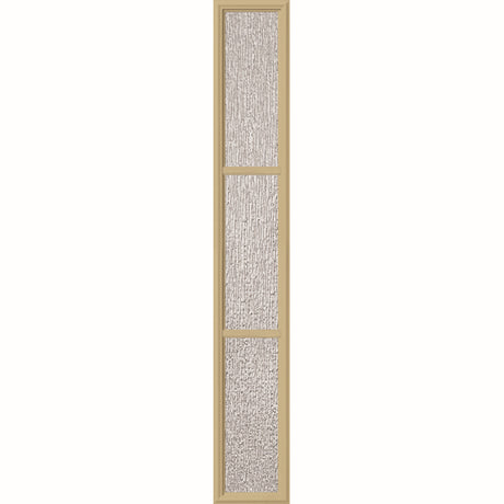 ODL Perspectives Low-E Door Glass - 3 Light - Rain - Simulated Divided Light - 10" x 66" Frame Kit