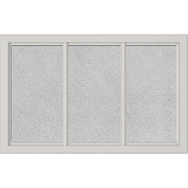 ODL Simulated Divided 3 Light Low-E Door Glass - Micro-Granite - 27" x 17.25" Craftsman Frame Kit