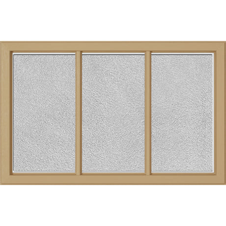 ODL Simulated Divided 3 Light Low-E Door Glass - Micro-Granite - 27" x 17.25" Craftsman Frame Kit