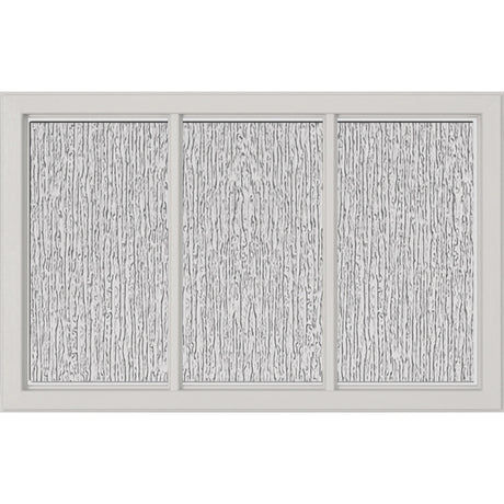 ODL Simulated Divided 3 Light Low-E Door Glass - Rain - 27" x 17.25" Craftsman Frame Kit
