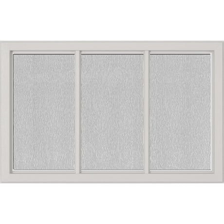 ODL Simulated Divided 3 Light Low-E Door Glass - Textured Streamed - 27" x 17.25" Craftsman Frame Kit