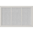 ODL Simulated Divided 3 Light Low-E Door Glass - Textured Streamed - 27" x 17.25" Craftsman Frame Kit