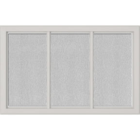 ODL Simulated Divided 3 Light Low-E Door Glass - Textured Streamed - 27" x 17.25" Craftsman Frame Kit