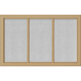 ODL Simulated Divided 3 Light Low-E Door Glass - Textured Streamed - 27" x 17.25" Craftsman Frame Kit