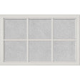 ODL Simulated Divided 6 Light Low-E Door Glass - Micro-Granite - 27" x 17.25" Craftsman Frame Kit