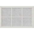 ODL Simulated Divided 6 Light Low-E Door Glass - Micro-Granite - 27" x 17.25" Craftsman Frame Kit