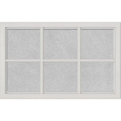 ODL Simulated Divided 6 Light Low-E Door Glass - Micro-Granite - 27" x 17.25" Craftsman Frame Kit