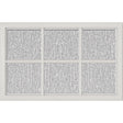 ODL Simulated Divided 6 Light Low-E Door Glass - Rain - 27" x 17.25" Craftsman Frame Kit