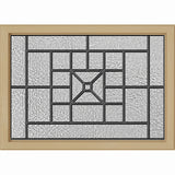 ODL Destination Door Glass - Courtyard - 24" x 17.25" Craftsman Frame Kit