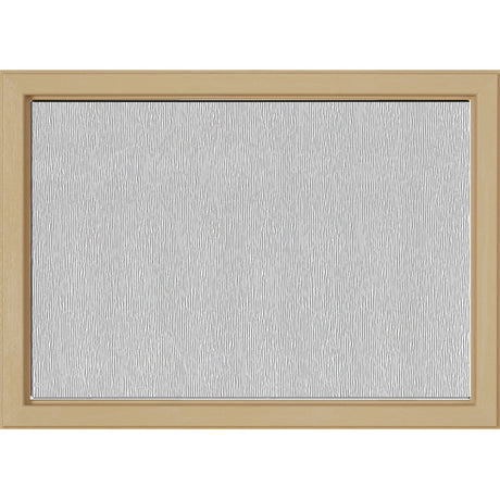 ODL Simulated Divided 3 Light Low-E Door Glass - Textured Streamed - 24" x 17.25" Craftsman Frame Kit