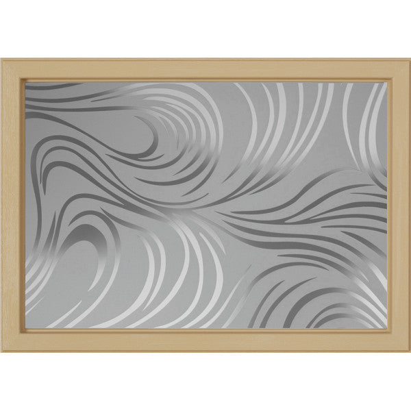 ODL Swirl Low-E Door Glass - 24" x 17.25" Craftsman Frame Kit