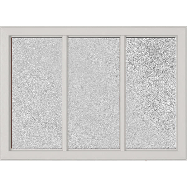 ODL Simulated Divided 3 Light Low-E Door Glass - Micro-Granite - 24" x 17.25" Craftsman Frame Kit