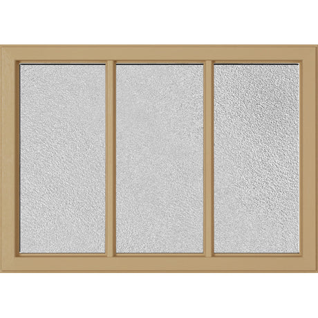 ODL Simulated Divided 3 Light Low-E Door Glass - Micro-Granite - 24" x 17.25" Craftsman Frame Kit