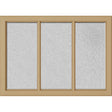 ODL Simulated Divided 3 Light Low-E Door Glass - Micro-Granite - 24" x 17.25" Craftsman Frame Kit