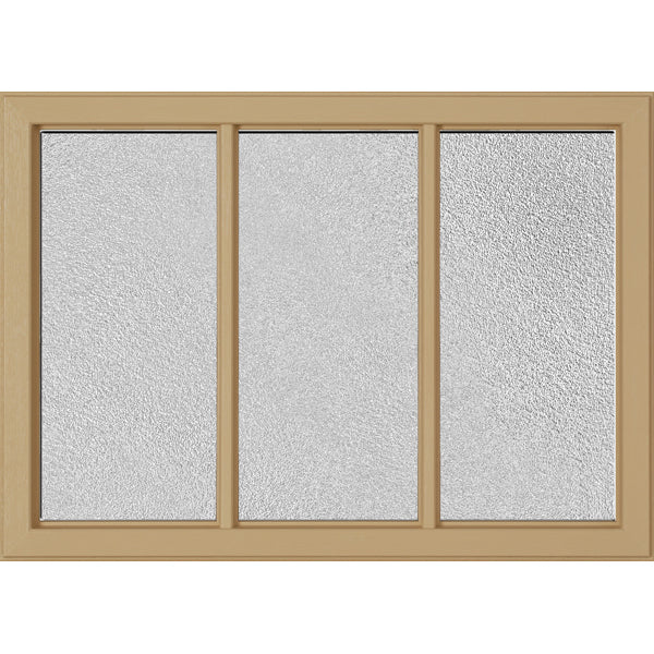 ODL Simulated Divided 3 Light Low-E Door Glass - Micro-Granite - 24" x 17.25" Craftsman Frame Kit