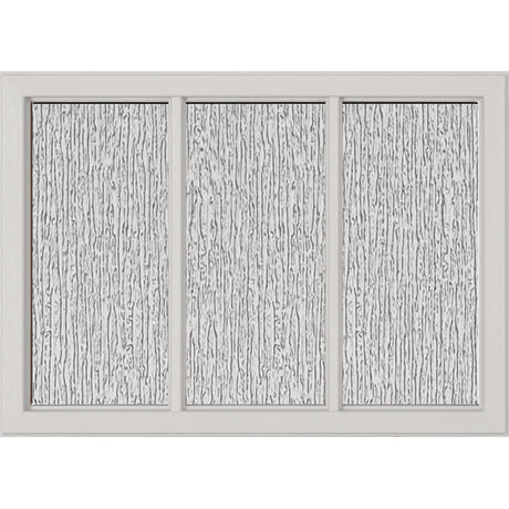 ODL Simulated Divided 3 Light Low-E Door Glass - Rain - 24" x 17.25" Craftsman Frame Kit