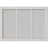 ODL Simulated Divided 3 Light Low-E Door Glass - Textured Streamed - 24" x 17.25" Craftsman Frame Kit