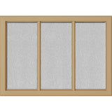 ODL Simulated Divided 3 Light Low-E Door Glass - Textured Streamed - 24" x 17.25" Craftsman Frame Kit