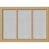 ODL Simulated Divided 3 Light Low-E Door Glass - Textured Streamed - 24" x 17.25" Craftsman Frame Kit