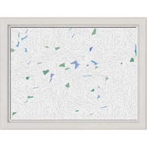 ODL Celebration Ocean Door Glass - 23.313" x 17.938" Craftsman Frame Kit