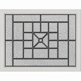 ODL Destination Door Glass - Courtyard - 23.313" x 17.938" Craftsman Frame Kit