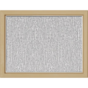 ODL Simulated Divided 3 Light Low-E Door Glass - Rain - 23.313" x 17.938" Craftsman Frame Kit