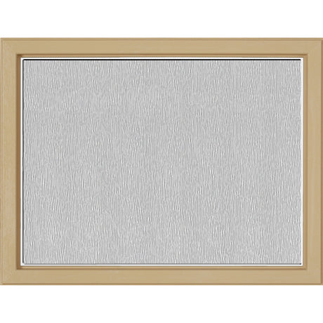 ODL Simulated Divided 3 Light Low-E Door Glass - Textured Streamed - 23.313" x 17.938" Craftsman Frame Kit