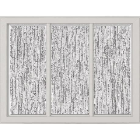 ODL Simulated Divided 3 Light Low-E Door Glass - Rain - 23.313" x 17.938" Craftsman Frame Kit