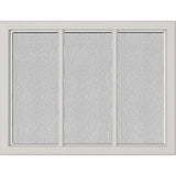 ODL Simulated Divided 3 Light Low-E Door Glass - Textured Streamed - 23.313" x 17.938" Craftsman Frame Kit