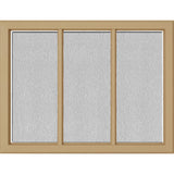 ODL Simulated Divided 3 Light Low-E Door Glass - Textured Streamed - 23.313" x 17.938" Craftsman Frame Kit