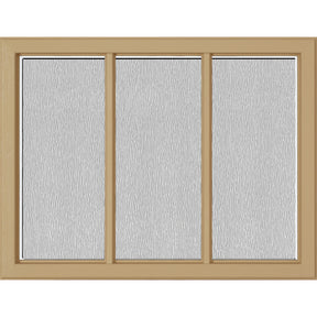 ODL Simulated Divided 3 Light Low-E Door Glass - Textured Streamed - 23.313" x 17.938" Craftsman Frame Kit
